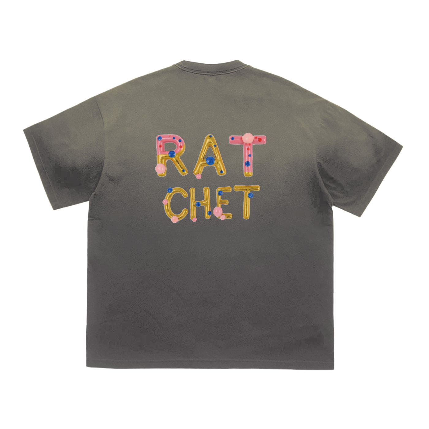Ratchet Bunneez Deux Vintage Washed Tiger Stripes Dyed Gradient T-Shirt