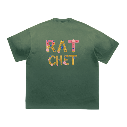 Ratchet Bunneez Deux Vintage Washed Tiger Stripes Dyed Gradient T-Shirt